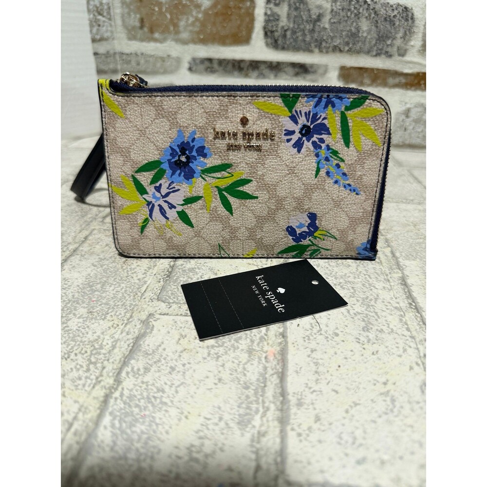 Kate Spade Bags Kate Spade Lucy Flower Floral Small L-Zip Wristlet